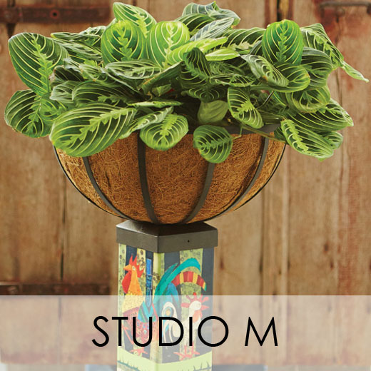 Studio M Art Poles, Bird Baths, & Planters